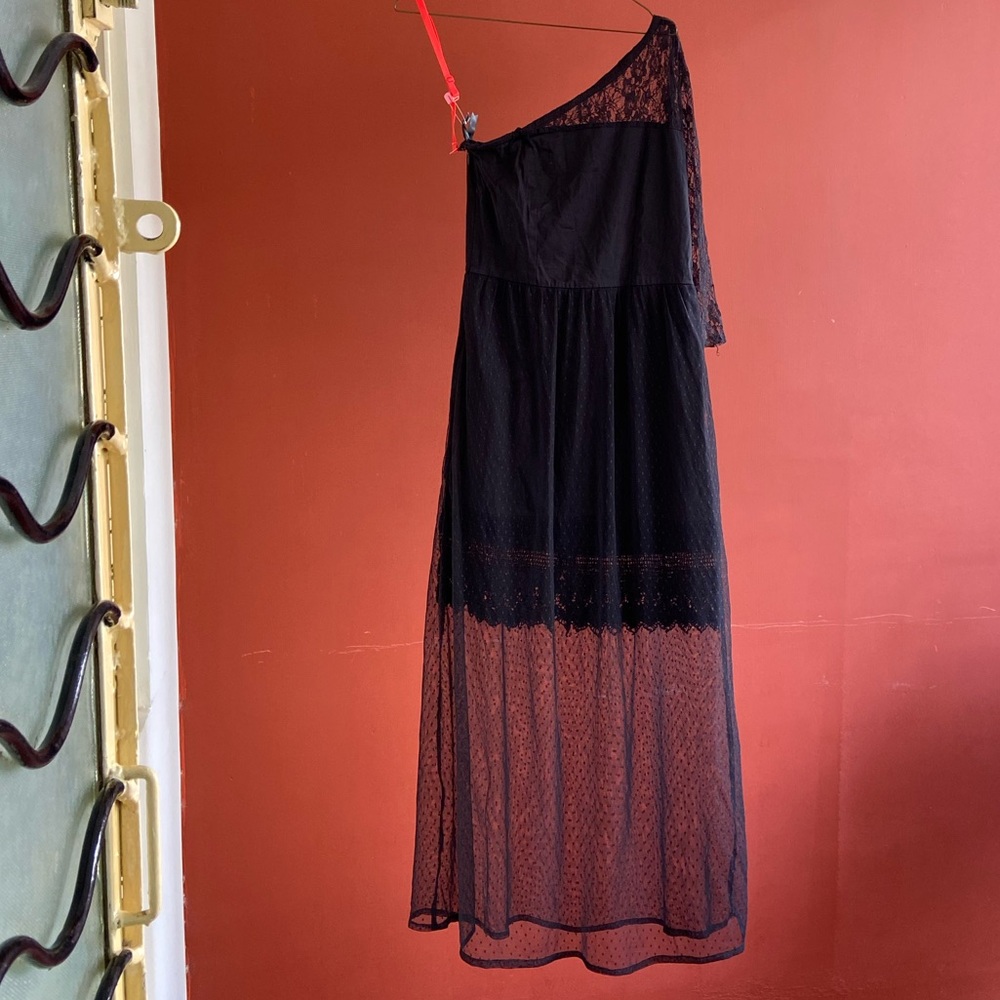 Elle Marvel Black Lace Dress. Size-S. - Picture 4 of 16